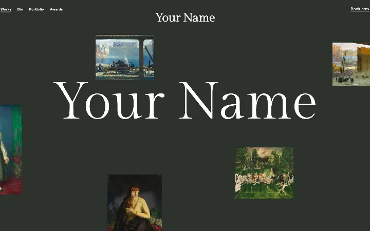 The Conservatory template's home page