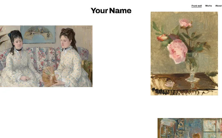The Masthead template's home page